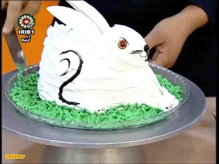 فیلم آموزش (تهیه) تزئین کیک خرگوشی