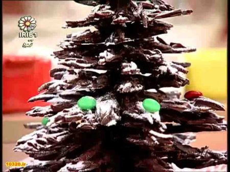 فیلم آموزش طرز تهیه شکلات درخت کاج