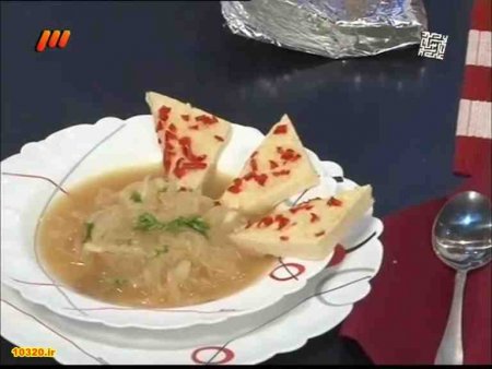 فیلم آموزش طرز تهیه سوپ پیاز