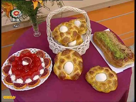 فیلم آموزش طرز تهیه نان گیس