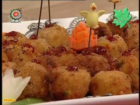 فیلم آموزش طرز تهیه توپک مرغ و فلفل
