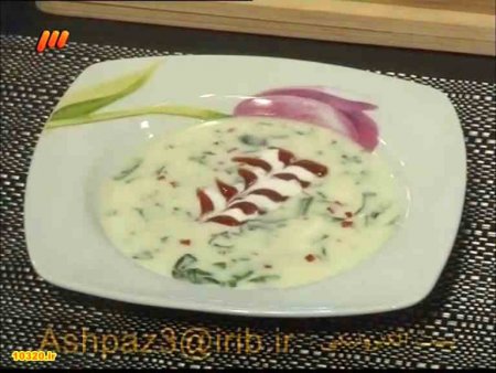 فیلم آموزش طرز تهیه سوپ خامه و اسفناج