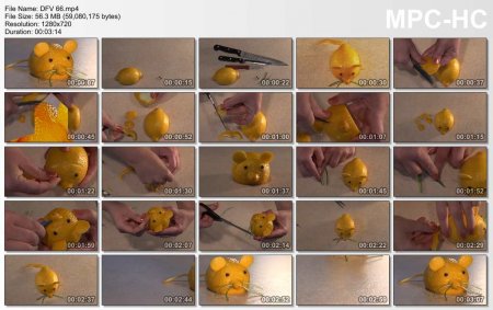 فیلم آموزش طرز درست کردن موش با لیمو