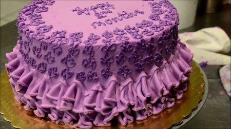 فیلم آموزش طرز تزئین کیک تولد به شکل دامن