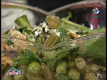 فیلم آموزش طرز تهیه سالاد کلم بروکلی و سالاد سبز (سبزیجات) - خانم مهشید امیری